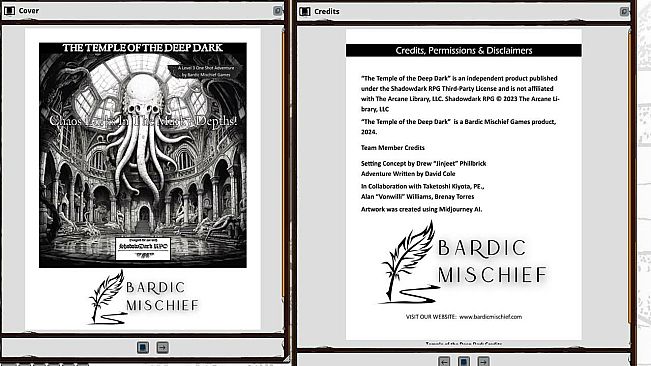 Fantasy Grounds - Temple of the Deep Dark