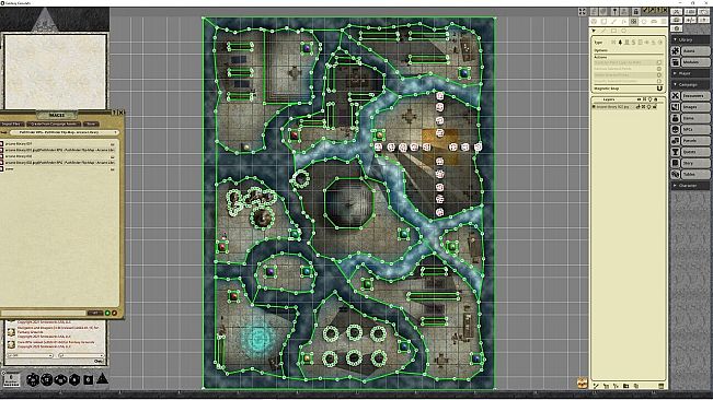 Fantasy Grounds - Pathfinder RPG - Pathfinder Flip-Mat - Arcane Library