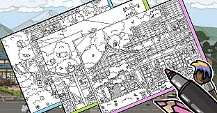 FIND ALL 7: Japan - Coloring Book