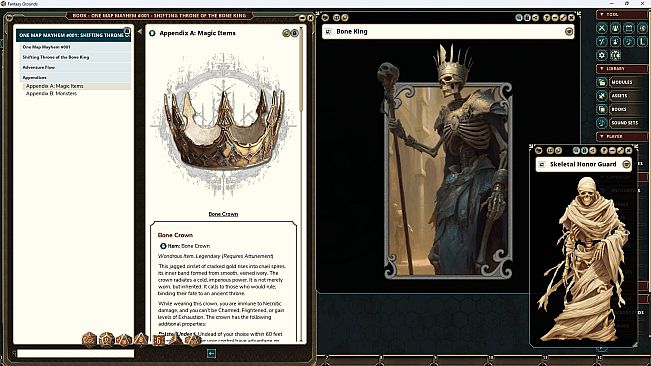 Fantasy Grounds - One Map Mayhem #001 - Shifting Throne of the Bone King