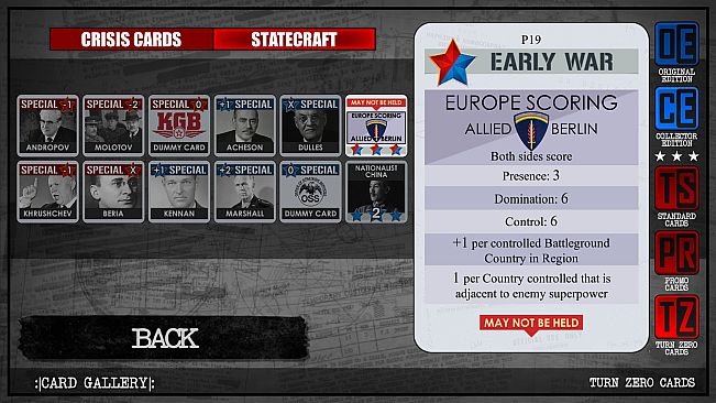 Twilight Struggle - Turn Zero & Promo Cards