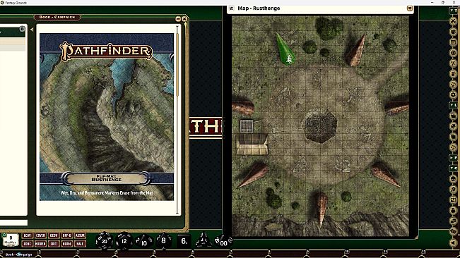 Fantasy Grounds - Pathfinder RPG - Pathfinder Flip-Mat: Rusthenge