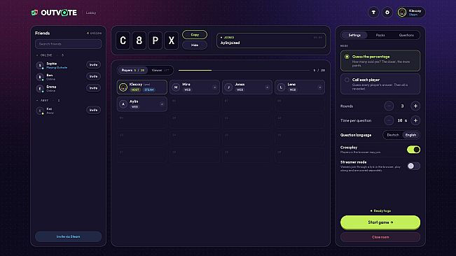 OUTVOTE - Steam Version