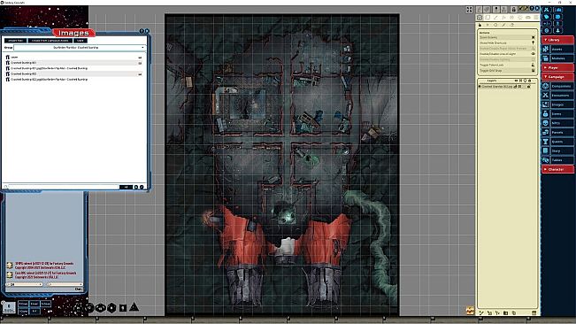 Fantasy Grounds - Starfinder RPG - FlipMat - Crashed Starship