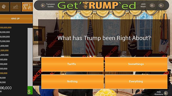 Get'TRUMP`ed Trivia