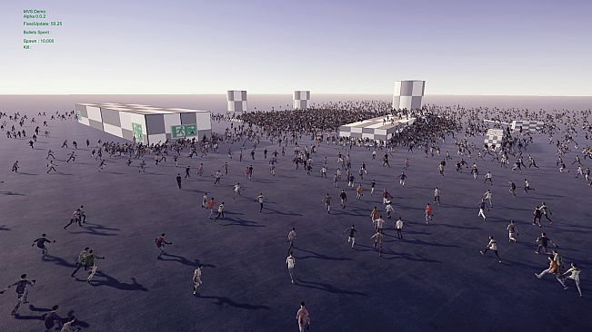 Minigun VS Swarms of the Zombie Apocalypse Simulator