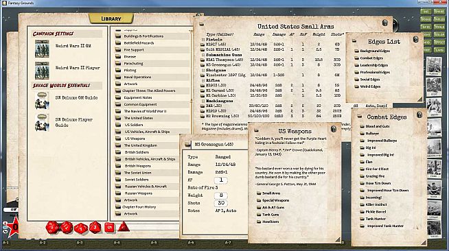 Fantasy Grounds - Savage Worlds Setting: Weird Wars II
