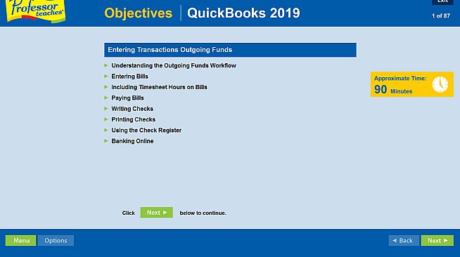 Professor Teaches QuickBooks 2019