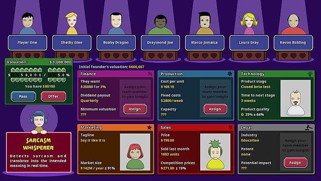 Angel Investor Simulator