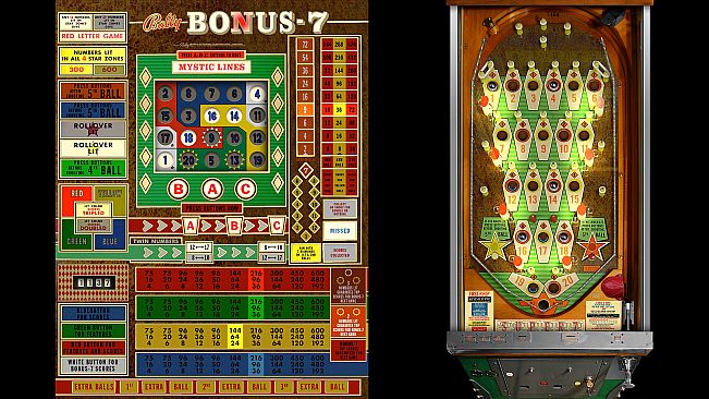 Bingo Pinball Gameroom - Bally Bonus 7
