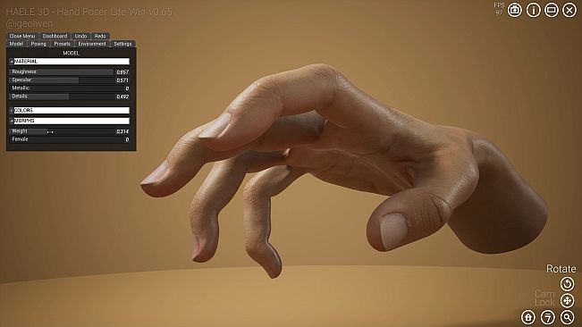 HAELE 3D - Hand Poses Lite - Drawing References