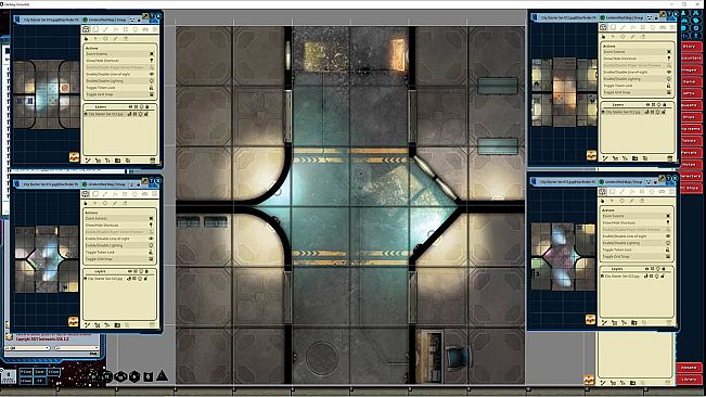 Fantasy Grounds - Starfinder RPG - Flip-Tiles - City Starter Set