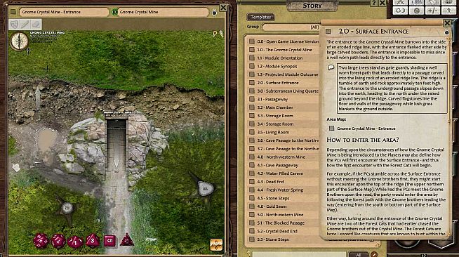 Fantasy Grounds - Compass Point 01: Gnome Crystal Mine (3.5E)