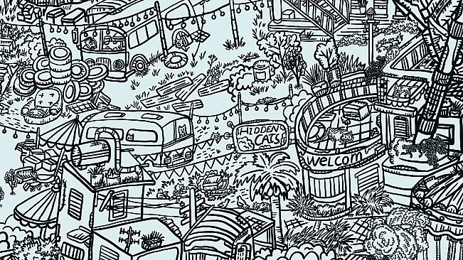 Hidden Cats In Amusement Park