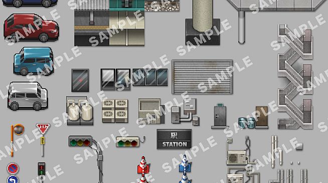 RPG Maker MZ - SERIALGAMES Living Good City Tileset