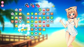 Neko Hentai Girl: Beach Match-3