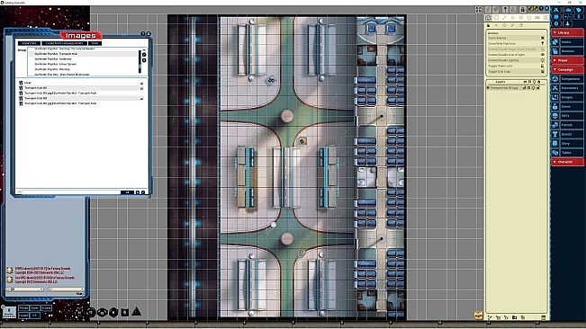 Fantasy Grounds - Starfinder RPG - FlipMat - Transport Hub
