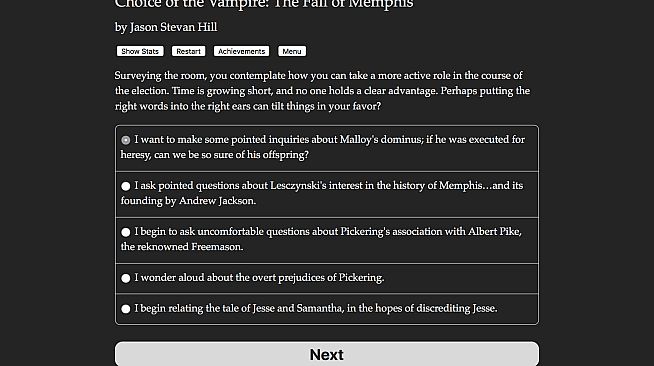Choice of the Vampire: The Fall of Memphis