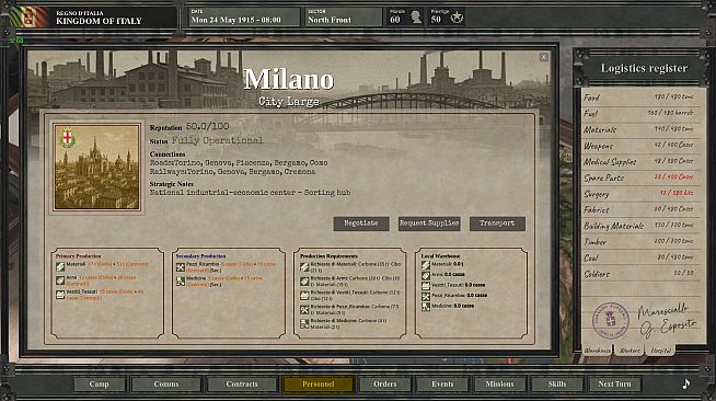 Italia 1915–1918 : Great War Logistics