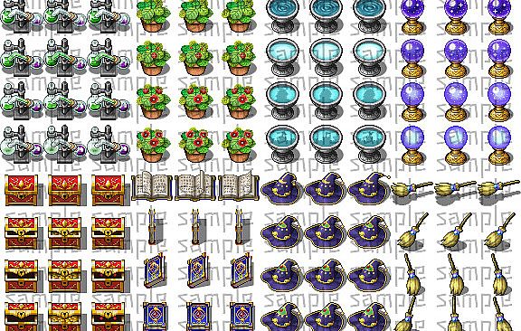 RPG Maker MZ - Magic Shop Animated Interior Pack