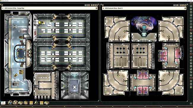 Fantasy Grounds - Star Trek Adventures: The Next Generation Starfleet Deck Tiles