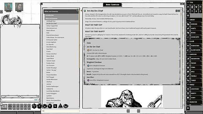 Fantasy Grounds - Allies & Enemies