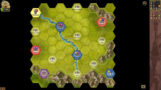Steam: Rails to Riches - Southwestern France Map