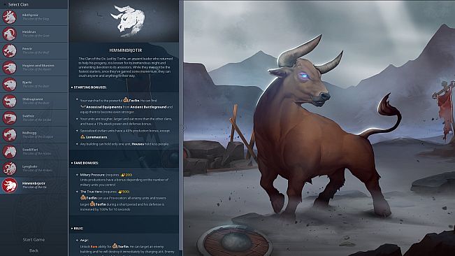 Northgard - Himminbrjotir, Clan of the Ox