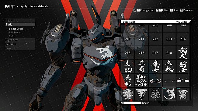 DAEMON X MACHINA - Arsenal Decals Bundle
