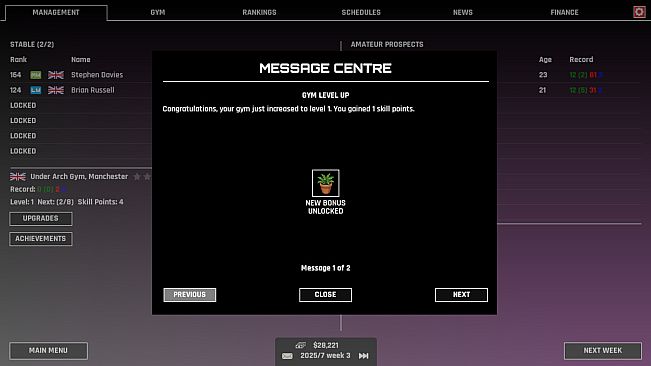 The Stable: Championship Boxing Manager