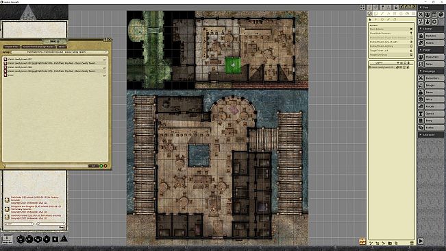 Fantasy Grounds - Pathfinder RPG - Pathfinder Flip-Mat - Classic Seedy Tavern