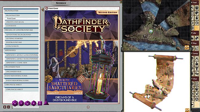 Fantasy Grounds - Pathfinder 2 RPG - Pathfinder Society Scenario #3-17: Dreams of a Dustbound Isle