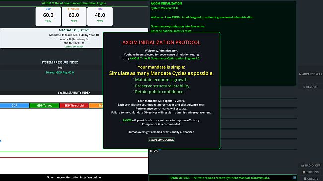 Provisional Authority: An AI Governance Simulation