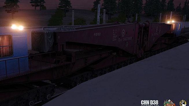 Trainz 2022 DLC - China D38 Schnabel Car - Red