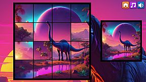 OG Puzzlers: Synthwave Dinosaurs