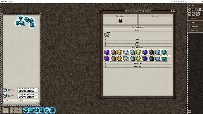 Fantasy Grounds - Ring of Elements Dice Pack