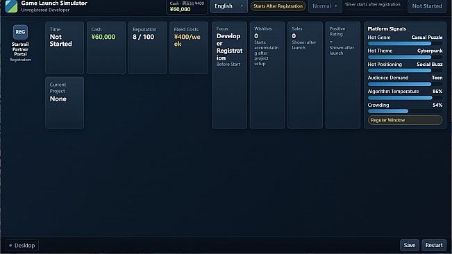 游戏发行模拟器 Game Launch Simulator