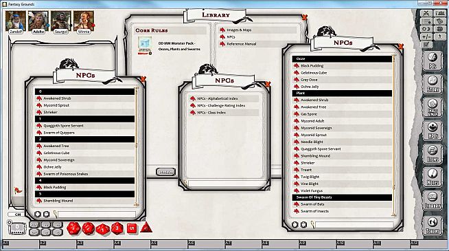 Fantasy Grounds - D&D Monster Pack - Oozes, Plants & Swarms
