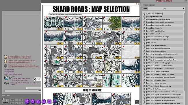Fantasy Grounds - Meanders Map Pack: Shard Roads (Map Pack)