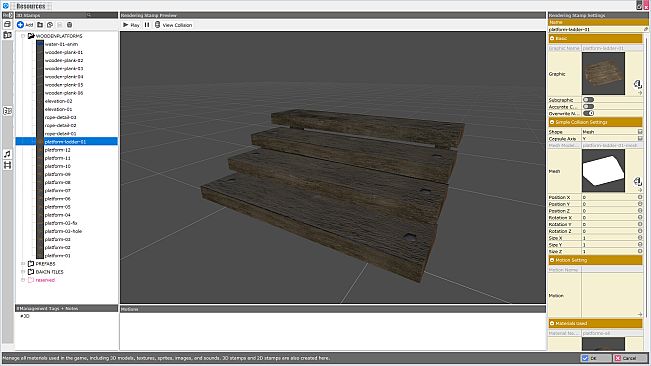 RPG Developer Bakin Wooden Platform Pack