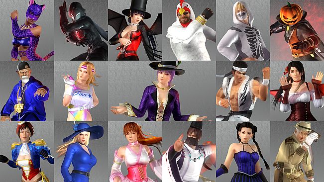 DOA5LR Halloween Costumes 2017 Full Set