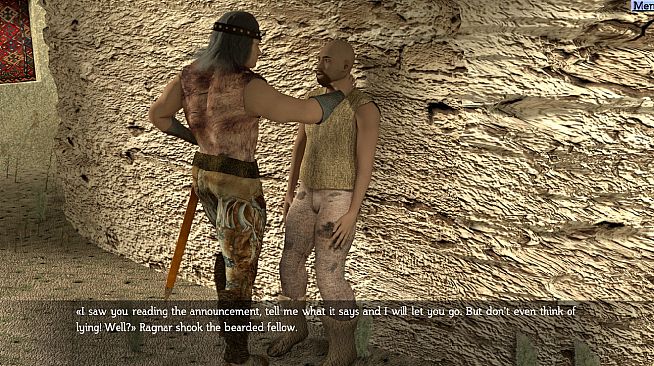 Non-Linear Text Quests - The Barbarian and the Subterranean Caves