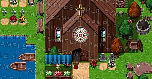 RPG Maker MZ - Krachware Fantasy Town Exterior Tileset