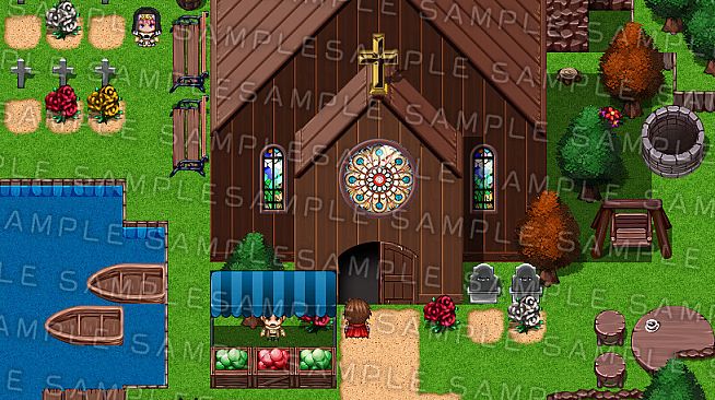 RPG Maker MZ - Krachware Fantasy Town Exterior Tileset