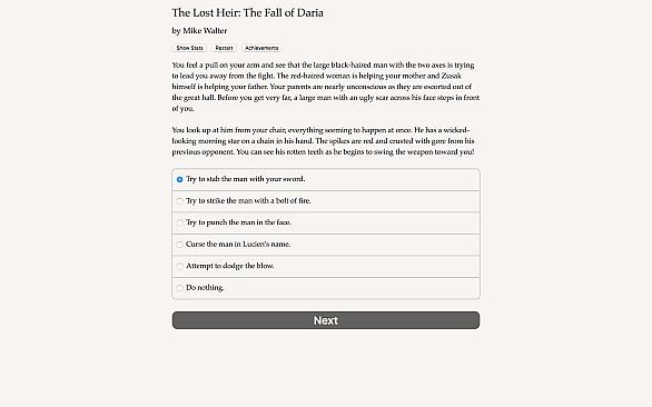 The Lost Heir: The Fall of Daria