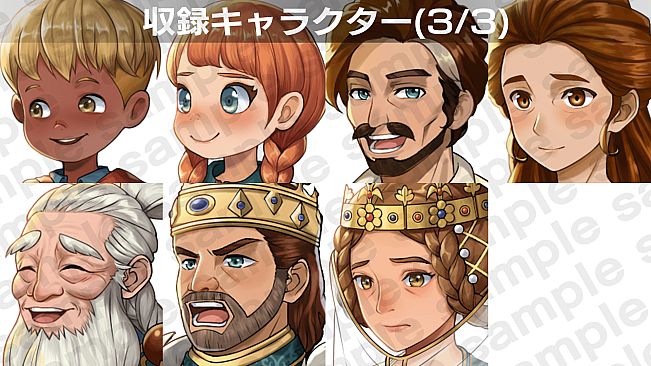 RPG Maker Unite Default Character Facial Expression Assets2
