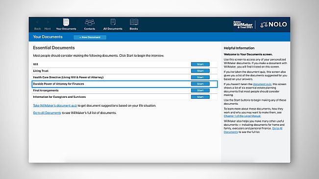 Quicken WillMaker & Trust 2021