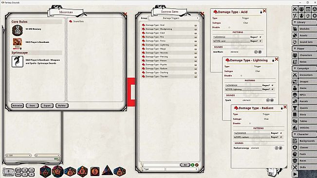 Fantasy Grounds - D&D Player's Handbook - Syrinscape Sound Link Pack