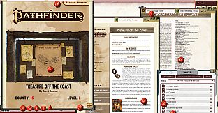 Fantasy Grounds - Pathfinder 2 RPG - Pathfinder Bounty #15: Treasure off the Coast