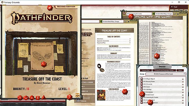 Fantasy Grounds - Pathfinder 2 RPG - Pathfinder Bounty #15: Treasure off the Coast